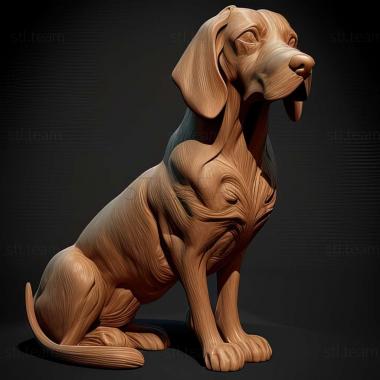 3D model Polish Hound dog (STL)